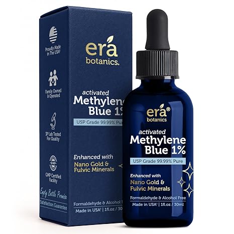Activated Methylene Blue 1% Drops - 99.99% Pure Pharmaceutical Grade