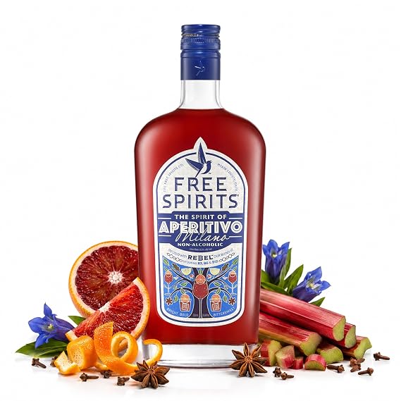 Free Spirits Zero Proof Aperitivo Milano Alternative Spirit, 750 mL