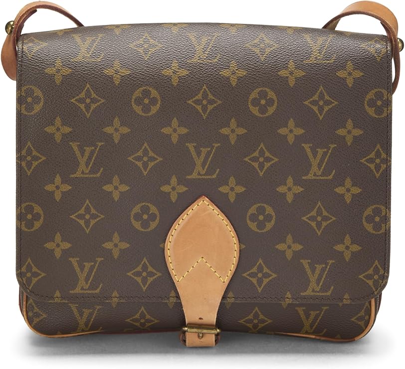 Pre-loved Monogram Canvas Cartouchiere GM, Brown