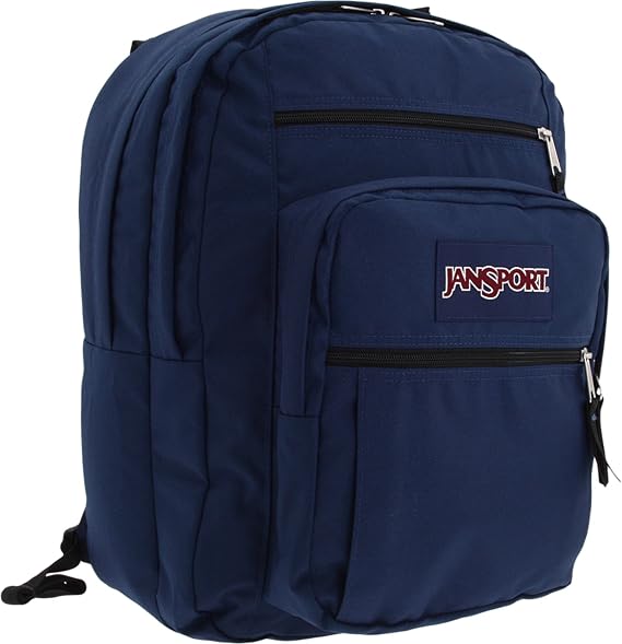 JanSport Big Laptop Backpack for College - Computer Bag with 2 Compartments, Ergonomic Shoulder Straps, 15 Laptop Sleeve, Haul Handle - Book Rucksack, Navy
