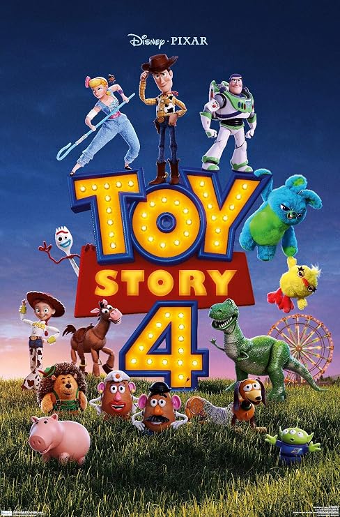 24X36 Disney Pixar Toy Story 4 - One Sheet Wall Poster, 36L" x 24W", Unframed Version