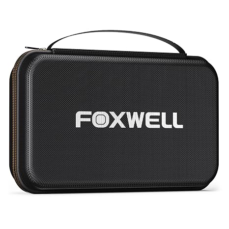 FOXWELL Portable Carrying Case for OBD2 Scanners & Battery Testers - Compatible with BT301, BT100, BT60, NT301, NT301 Plus, NT630 Plus