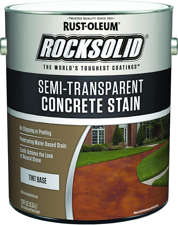 1 gal Rust-Oleum 239418 Tint Base RockSolid Semi-Transparent Concrete Stain