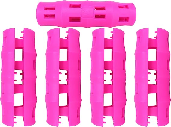 Bucket Handle Replacement Grip, Ergonomic, Oversized, Pink, 5 Pack