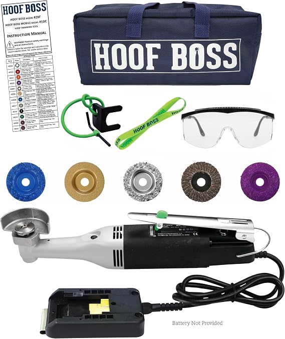 Hoof Boss Goat Hoof Trimmers, Complete Mobile Set, 20V Battery Not Included | Requires 20 Volt Battery Not Included, Goat Hooves Trimmer Tool Kit