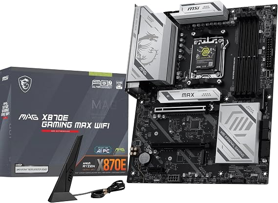 MSI MB MAG X870E GAMING MAX WIFI AM5 DDR5 8200MHZ(OC) 3x M.2 USB 40Gbps HDMI DP 5G LAN WIFI 7 RGB ATX