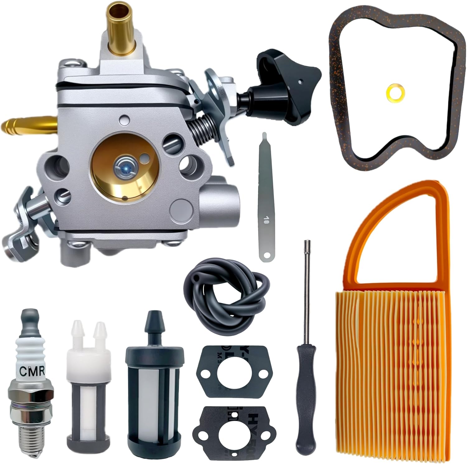 C1Q-S183 BR600 Carburetor Kit with 4282 141 0300 Air Filter Kit For Stihl BR500 BR550 BR600 BR700 BR 500 550 600 700 Backpack Leaf Blower Replaces Zama C1Q-S183 4282-120-0606 Parts