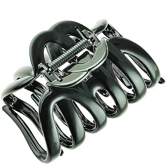 Camila Paris AD719 Octopus Hair Clips 3.5" Large Claw Clips for Thick Hair | Girl Octopus Claw Clip for Women, Jaw Hair Clip for Women, Made in France