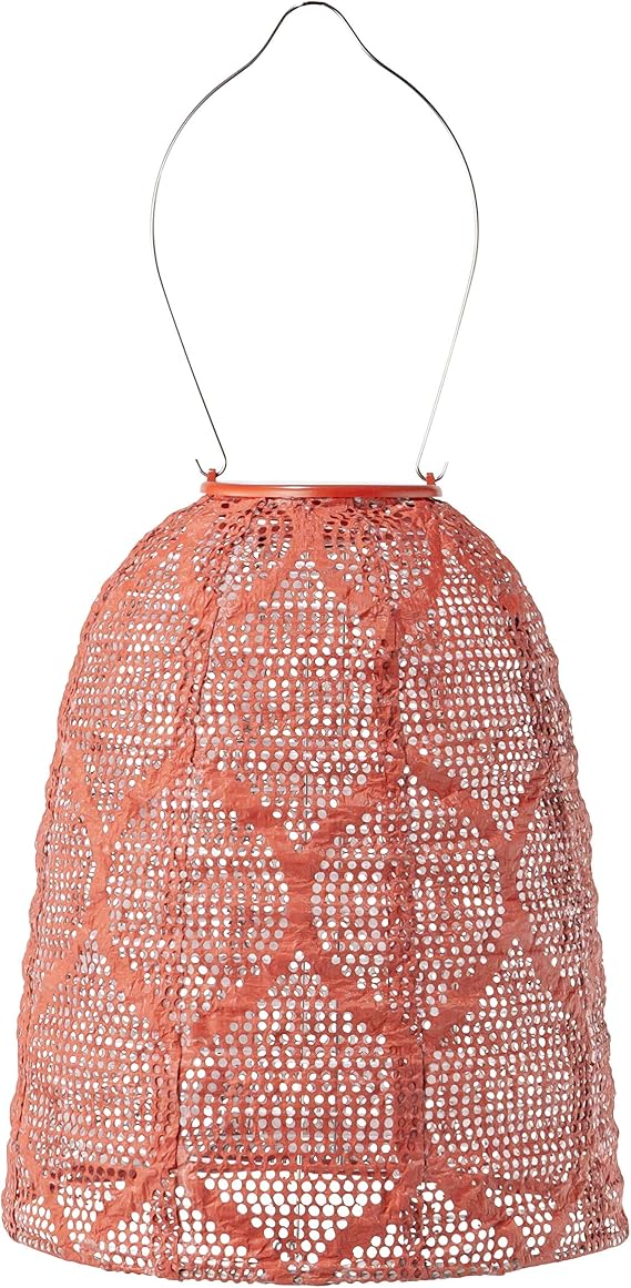 Allsop Home & Garden 32300 Stella Bell Solar Lantern, Burnt Sienna