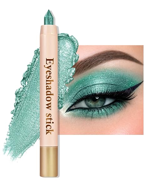 Green Glitter Eyeshadow Pen Metallic Eyeshadow Stick #03