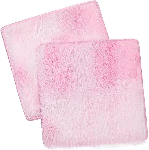2Pcs Tie-dye Pink Locker Accessories Rug for Middle High School Girls, 12''
