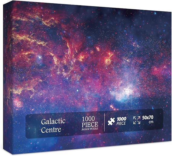 Space Puzzle 1000 Pieces Adult, Galaxy Solar System Puzzle, Hubble-Galactic Centre Region Planets Star Nebula Universe Picture Jigsaw Puzzle