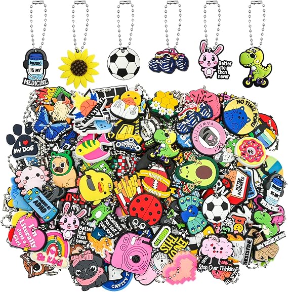 random Keychain Bulk Bead Connector Clasp Ball Chains Keychain Tag Key chain Metal Bead Steel Chain