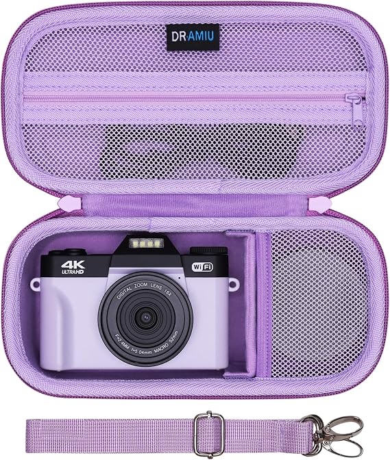 4K Digital Camera Case for Duluvulu/Gavonde/VJIANGER/FACLAM Purple