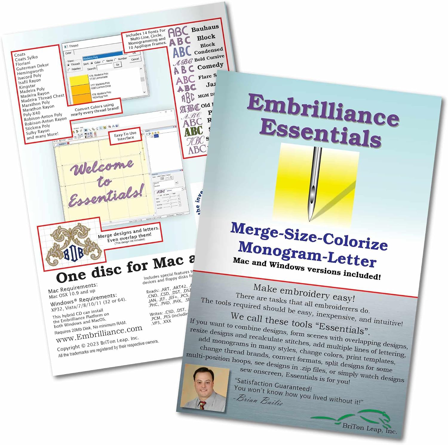 Embrilliance Essentials Embroidery BB-ESS10