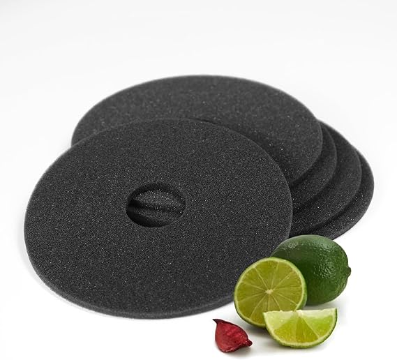 5Pcs Bar Salt Rimmer Sponges | Black Replacement Sponge Set for Glass Margarita Salter | Salt Rimmer for Cocktails