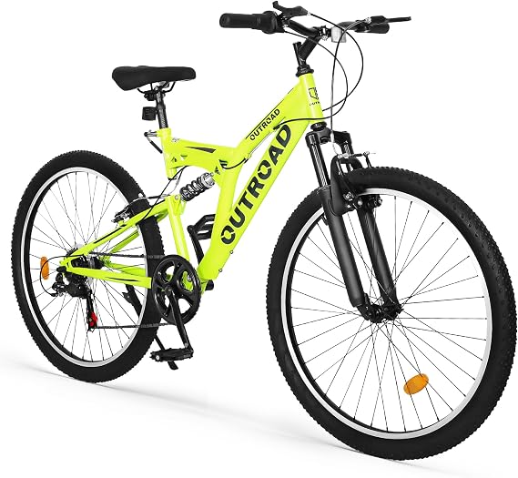 Betterland Outdoor 26 Inch Mountain Bike for Adult, 7-Speed/High-Carbon Steel/Aviation Grade Frame with V Brake, MTB with Shock Absorption System Bicycle for Men Women,6 Colors