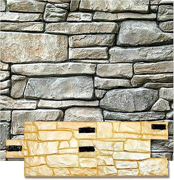 Two Polyurethane Mat Stamps GRANITE CHIPPED+BONUS | Concrete Cement Stamping Pattern Imprint Decorative Texture Form Mold Tool Texturing