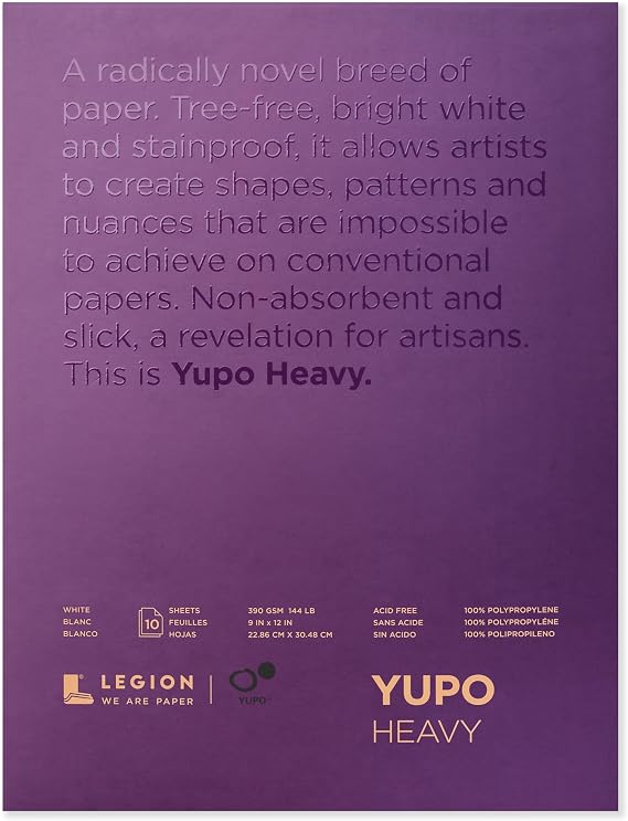 Yupo Paper Painting and Drawing, Multi 9-x-12-Inch