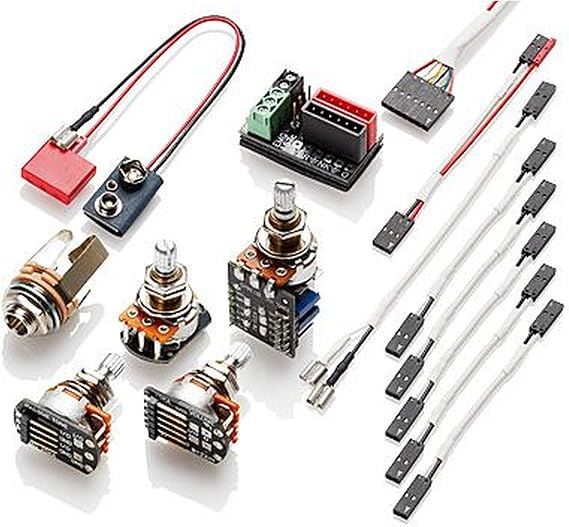 EMG 1 - 2 Pickup Conversion Wiring Kit Solderless PPP W/ Push/Pull