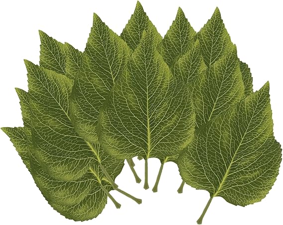 60Pcs Artificial Green Leaves, Fake Sunflower Leave 9 * 5CM
