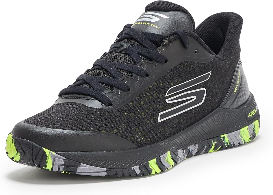 Skechers Viper Court Pro Pickleball Sneaker Men's Black 12.2 inches 31.0 cm