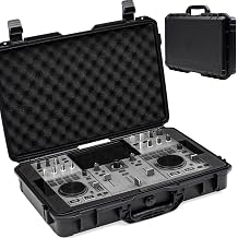 Hard Shell Case for Denon DJ Prime GO/Prime GO+ | Protective Carrying Storage Gig Bag Case with EVA Foam | Compatible with PC(Polycarbonate) Cover