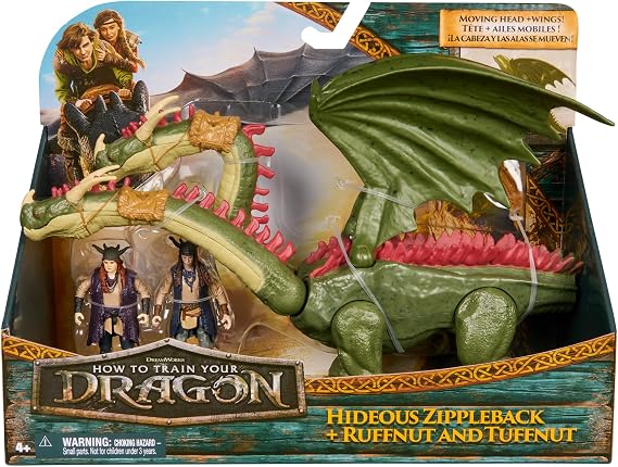 Dragons DreamWorks How to Train Your Dragon 6074244 Horribling, Head, Toys for Children, 4+ Years, Multicoloured,