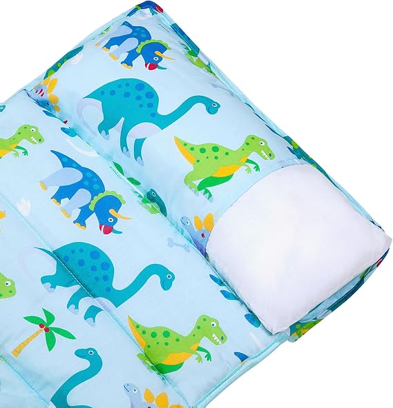 Wildkin Kids Nap Mat Replacement Pillow for Boys & Girls Soft Cotton Blend, Removable & Machine Washable, Toddler Size, Fits Wildkin Nap Mats, Daycare & Preschool, Ages 37 White