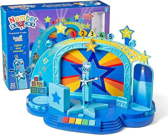 hand2mind Numberblock Fives Musical Superstar Stage, Ages 3+
