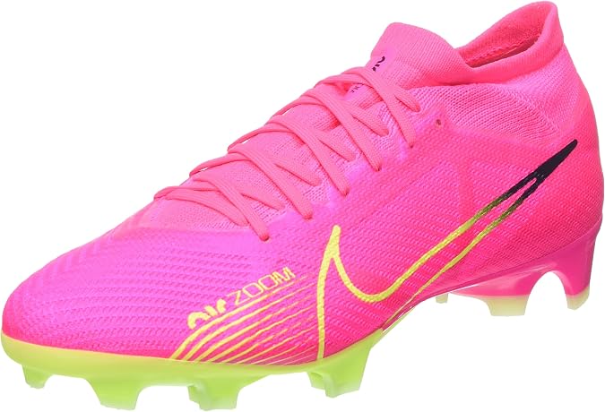 Nike Soccer Cleat Zoom Mercurial Vapor 15 Pro FG Soccer Shoes in Pink Blast
