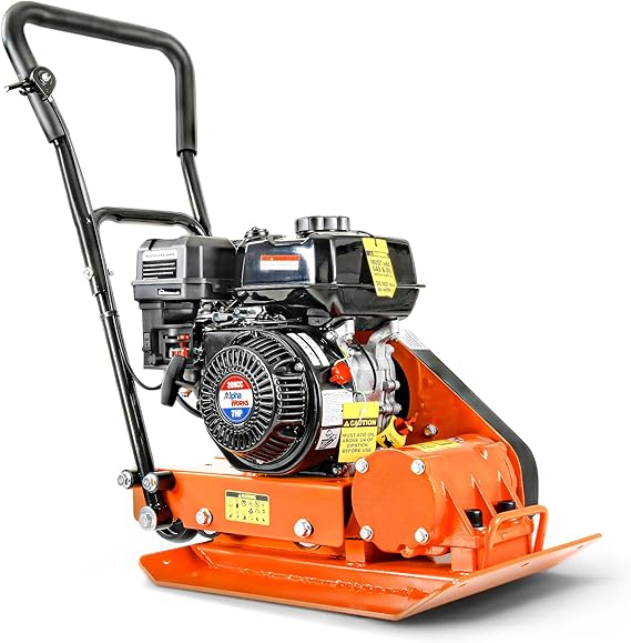SuperHandy 7HP Plate Compactor, 4200 lb Force, 20 x 15 in Steel Plate