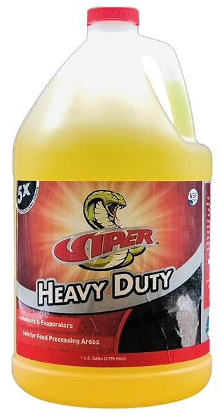Refrigeration Technologies Viper Heavy Duty Coil Cleaner & Degreaser 1 Gal, Amber