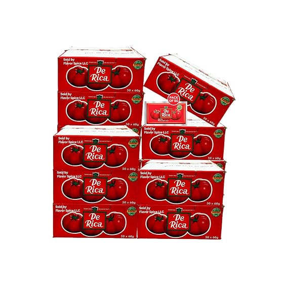De Rica Tomato Paste 7Og(2.4oz) Pack of 5 (1 BOX (PACK OF 50) 7.5LB (BULK PRICE)