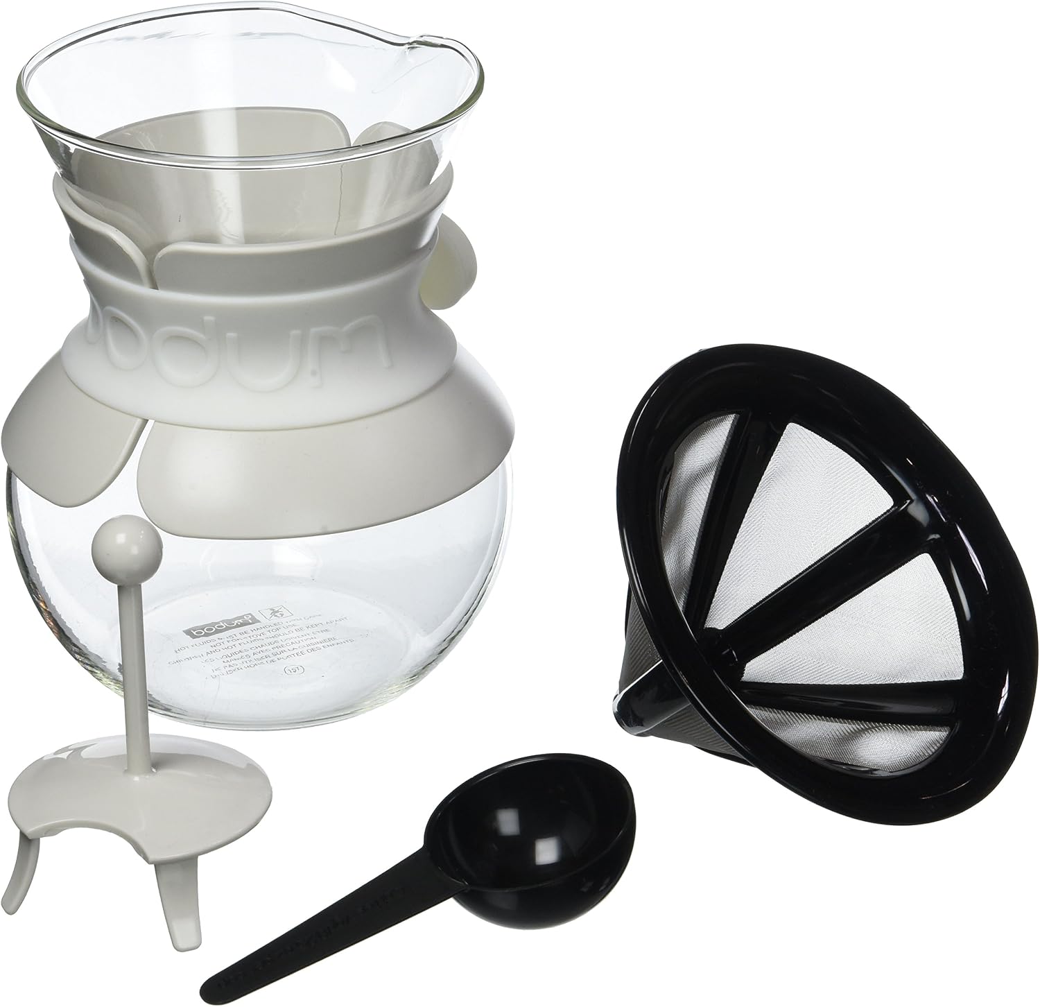 Bodum 11571-01 Pour Over Coffee Maker with Permanent Filter, 34 oz, Black