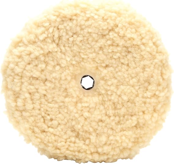 3M Perfect-It Wool Compounding Pad, 05753, 9 in | 1 Pad, Quick Connect Pad, Removes clearcoat scratches, Compounding Pad for Automotive