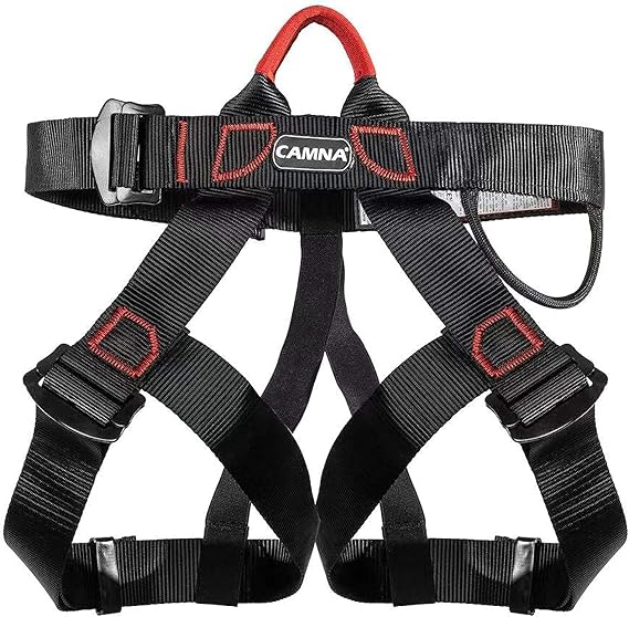 Climbing Harness, Wider Half Belt for Mountaineering, Half Body Climbing Belt for Fire Rescue, Mountaineering, Fall Protection for Women, Men