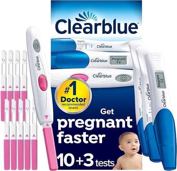 Clearblue Early Detection Pregnancy Test with Digital Ovulation Test Kit, Packaging May Vary
