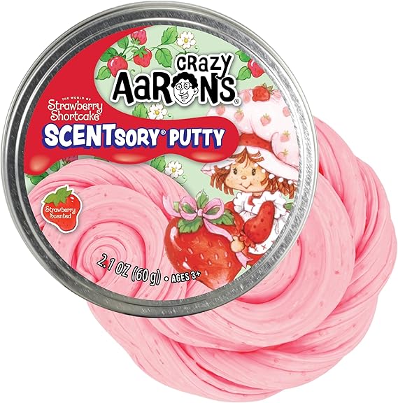 Crazy Aaron's Strawberry ShortcakeTM SCENTsory Putty - Made in USA