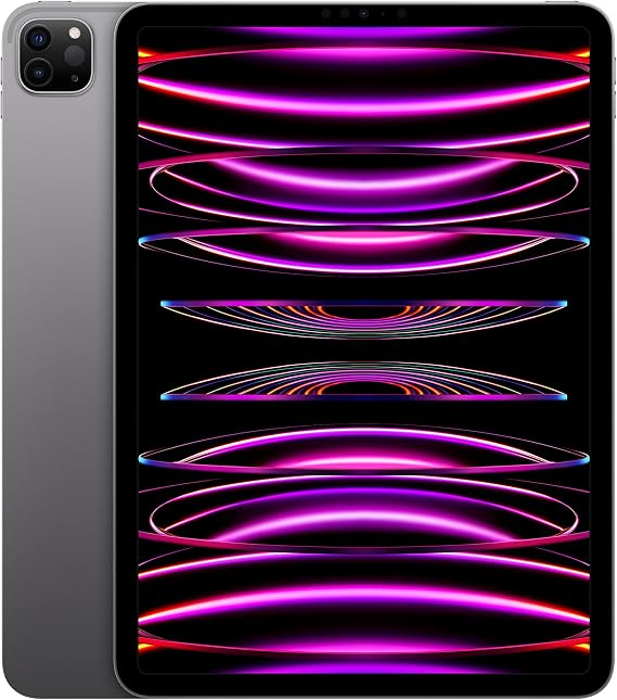 Apple iPad Pro 11-inch (4th Generation): with M2 chip, Liquid Retina Display, 256GB, Wi-Fi 6E, 12MP front/12MP and 10MP Back Cameras, Face ID, All-Day Battery Life Space Gray