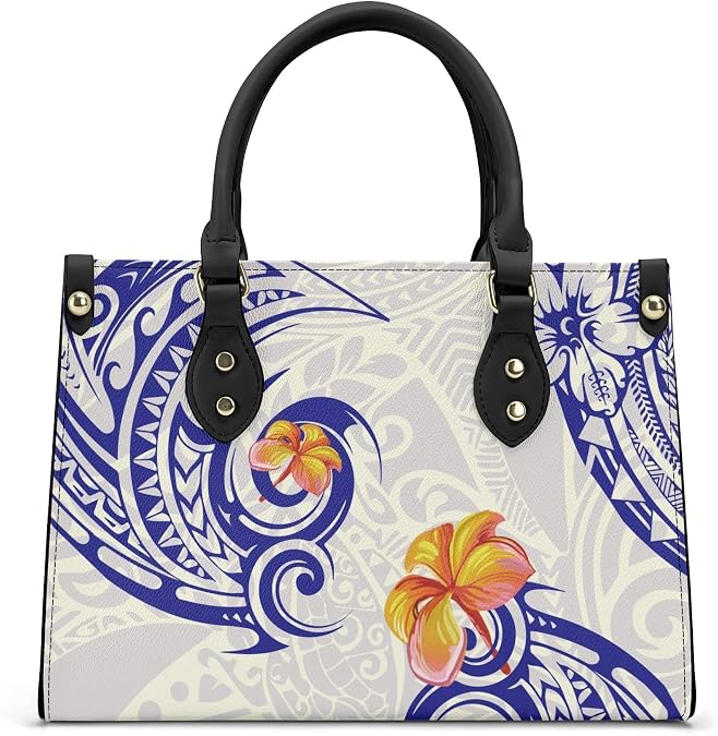 Customized Patterned Text Women'S Handbag From Samoa Polynesia Ideal For Shopping Casual Use As A Crossbody Bag