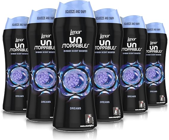 Lenor Unstoppables Dreams in-Wash Scent Booster Beads That Gives A Fresh Scent Boost from Wash to Wash, 285 g, Pack of 6