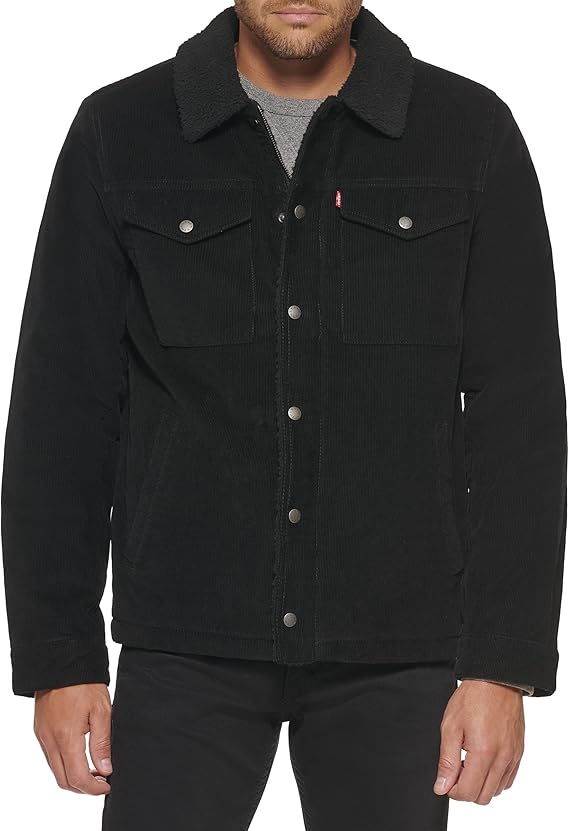 Levi's Men's Corduroy Sherpa Lined Trucker Jacket (Regular & Big & Tall Sizes)