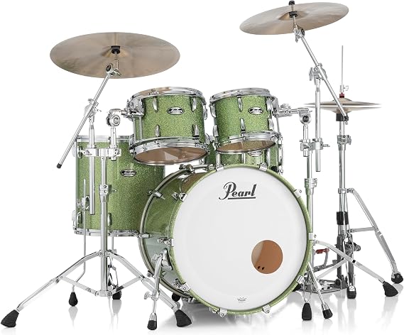 Pearl Masters Maple 4-PC Shell Pack Shimmer of OZ Custom Lacquer with R2 Air 7/8" Horizontal Tom Mount (Cymbals and Hardware Not Included)