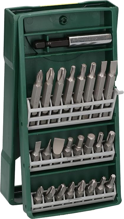 Bosch Professional Accessories X/Line Mini 25 Parça Vidalama Seti, Plastik Kutu, Yeşil [Enerji Sınıfı A+]