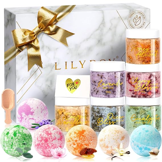Gifts for Women & Men, Birthday Gifts - 15 Pcs Luxurious Spa Gift Set