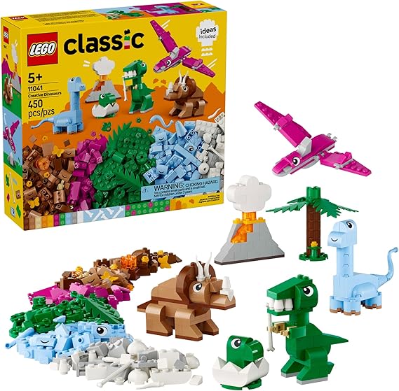 LEGO Classic Creative Dinosaurs Toy - Building Blocks for Kids, Boys and Girls, Ages 5+ Learning and Educational Toy for Preschool - Gift Idea for Birthdays - 11041