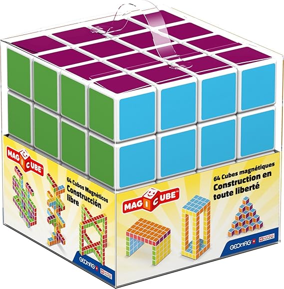 Geomag Magicube Kids Free Building 64 Construction Toy Set