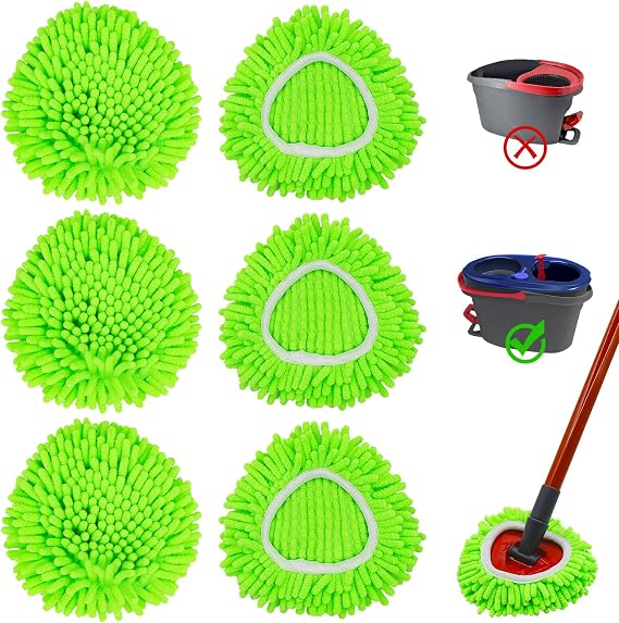 Mop Heads Replacements for O-Cedar RinseClean 2-Tank Spin Mop System