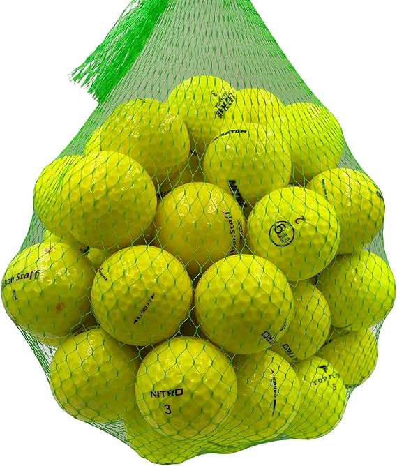 Golf Ball Planet 50 Pack Used Golf Balls Yellow Mix